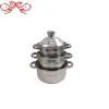 طراز DF68345 مقلاة من الفولاذ غير القابل للصدأ ذات أغطية ملونة صافية لصور الطبق المصنوعة من المقلاة من طراز DF68345. Application Scenario
